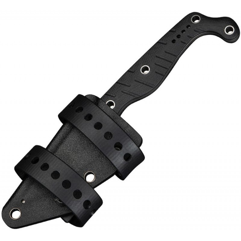 CIVIVI SOKN Fixed Blade Knife - 2.82" Nitro-V Stonewashed DP Blade Black G10 Handle Kydex Sheath