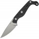 CIVIVI SOKN Fixed Blade Knife - 2.82" Nitro-V Stonewashed DP Blade Black G10 Handle Kydex Sheath