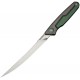 CIVIVI Shawka Folding Fillet Knife - 5.81" 14C28N Satin Trailing Point Blade Grey And Green Aluminum Handle