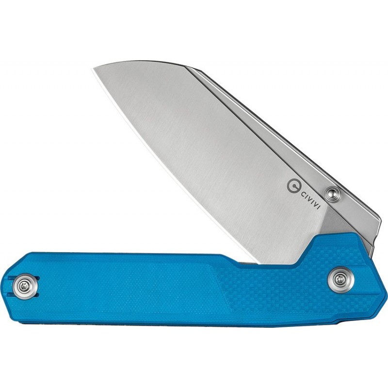 CIVIVI Knives Hid Nested Folding Knife - 4.14" 14C28N Reverse Tanto Blade Blue G10 Handle