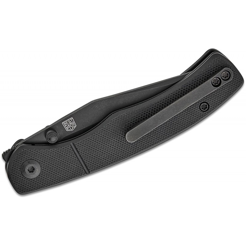 CIVIVI Knives Clingman Pocket Knife - 2.99" Nitro-V Black Stonewashed CP Blade Black G10 Handle