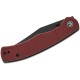 CIVIVI Knives Clingman Pocket Knife - 2.99" Nitro-V Black Stonewashed CP Blade Burgundy G10 Handle