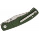 CIVIVI Knives Clingman Pocket Knife - 2.99" Nitro-V Satin CP Blade Green Canvas Micarta Handle