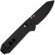 CIVIVI Yonder Folding Knife - 2.88" Black 14C28N Blade Black Burlap Micarta Handle