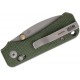 CIVIVI Knives Baby Banter 2 Folding Knife - 2.34" Nitro-V Stonewash Blade Green Canvas Micarta Handle