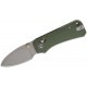 CIVIVI Knives Baby Banter 2 Folding Knife - 2.34" Nitro-V Stonewash Blade Green Canvas Micarta Handle