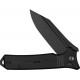CIVIVI Neurohaptic Folding Knife - 3.74" Nitro-V Black Blade Milled Black G10 Handle