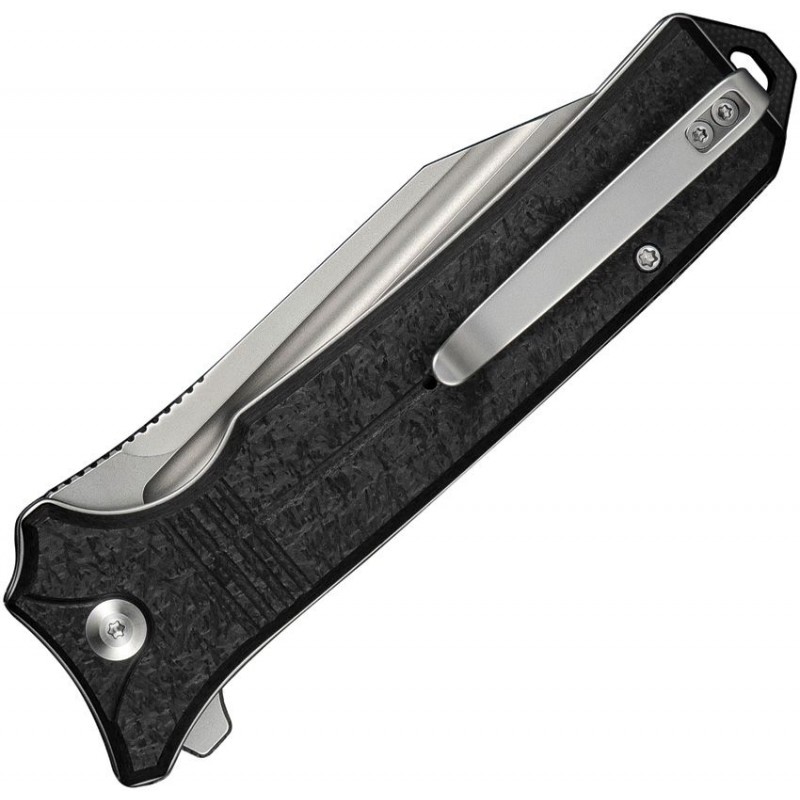 CIVIVI Neurohaptic Folding Knife - 3.74" Nitro-V Blade Black Shredded G10 Handle