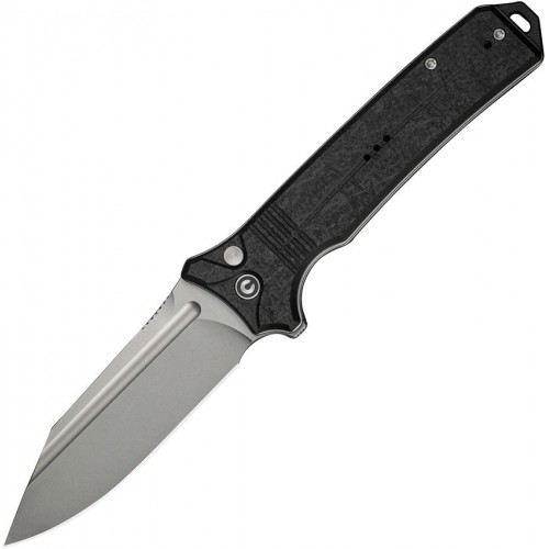 CIVIVI Neurohaptic Folding Knife - 3.74" Nitro-V Blade Black Shredded G10 Handle