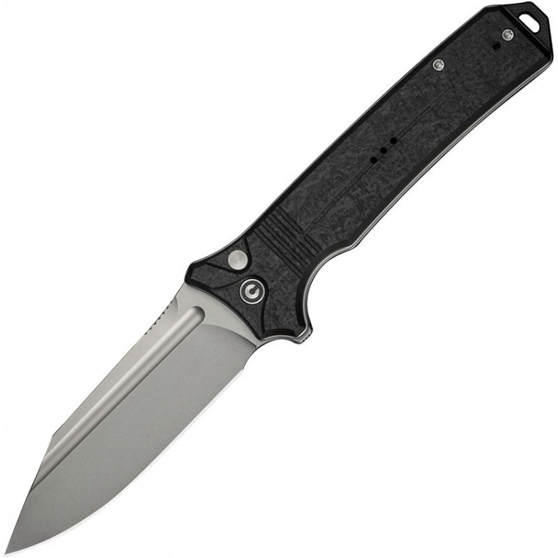 CIVIVI Neurohaptic Folding Knife - 3.74" Nitro-V Blade Black Shredded G10 Handle