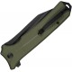 CIVIVI Neurohaptic Folding Knife - 3.74" Nitro-V Black Blade Black OD Green G10 Handle
