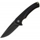 CIVIVI Voidflare Folding Knife - 2.92" 14C28N Black DP Blade Black G10 Handle with Golden Liner