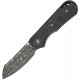 CIVIVI Knives Crabby Folding Knife - 2.7" Damascus Sheepsfoot Blade Shredded Carbon Fiber Handle