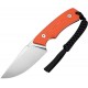 CIVIVI Gander Fixed Blade Knife - 3.63" 14C28N Blade Orange G10 Handle Kydex Sheath
