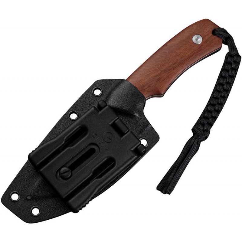 CIVIVI Gander Fixed Blade Knife - 3.63" 14C28N Black Blade Black Canvas Micarta Handle