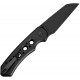 CIVIVI Pragma Prime Folding Knife - 3.5" Black 14C28N Stainless Steel Wharncliffe Blade Black Milled Aluminum Handle