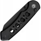 CIVIVI Pragma Prime Folding Knife - 3.5" Black 14C28N Stainless Steel Wharncliffe Blade Black Milled Aluminum Handle