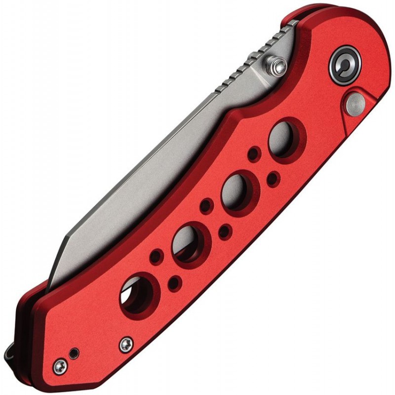CIVIVI Pragma Prime Folding Knife - 3.5" 14C28N Stainless Steel Wharncliffe Blade Red Milled Aluminum Handle
