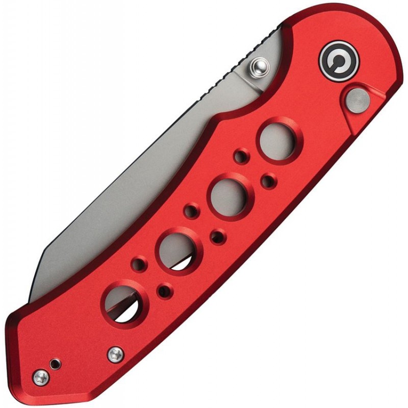 CIVIVI Pragma Prime Folding Knife - 3.5" 14C28N Stainless Steel Wharncliffe Blade Red Milled Aluminum Handle