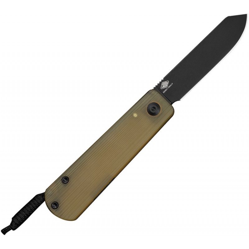 CIVIVI Slippy Sendy UK EDC Pocket Knife - 2.88" Black Nitro-V Spey Blade Yellow Ultem Handle