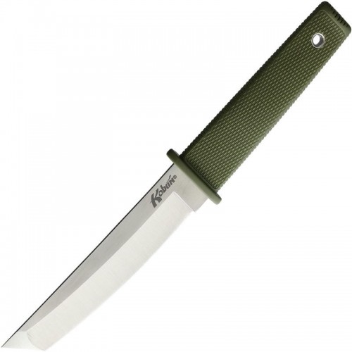 Cold Steel Kobun Fixed Blade Knife -  5.5" AUS-8A Tanto Blade OD Green Kray-Ex Handle
