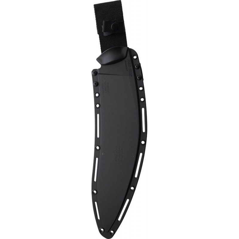 Cold Steel 35GKX Gurkha Kukri Plus Fixed Blade Knife - 12" Black Coated 52100 High Carbon Steel