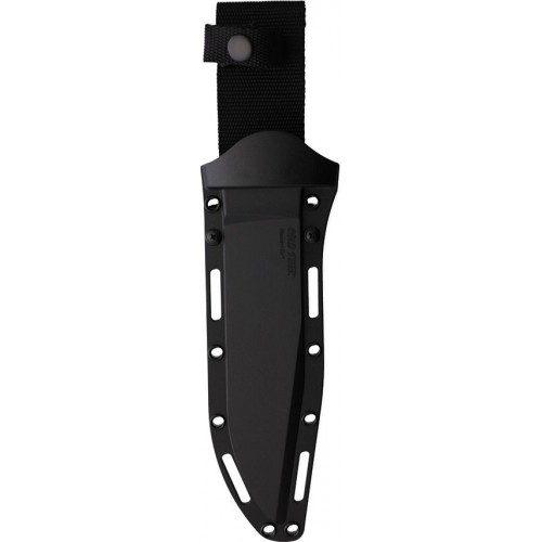 Cold Steel Recon Scout Fixed Blade Knife -  7.5" 52100 Black Carbon Steel Blade Black Kray-Ex Handle
