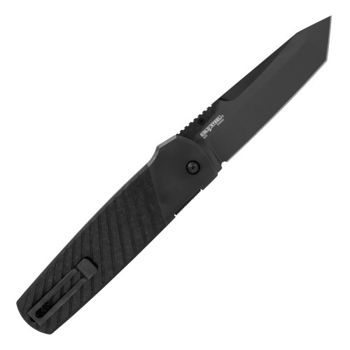 Cold Steel Hatamoto Folding Knife - 4" CPM-20CV Tanto Blade Carbon Fibre Handle