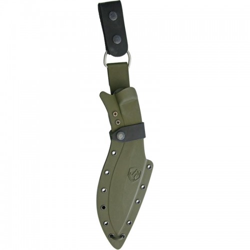 Condor K-TACT Kukri Fixed Blade Green Micarta Handle - 10" Carbon Steel Blade Green Micarta Handle