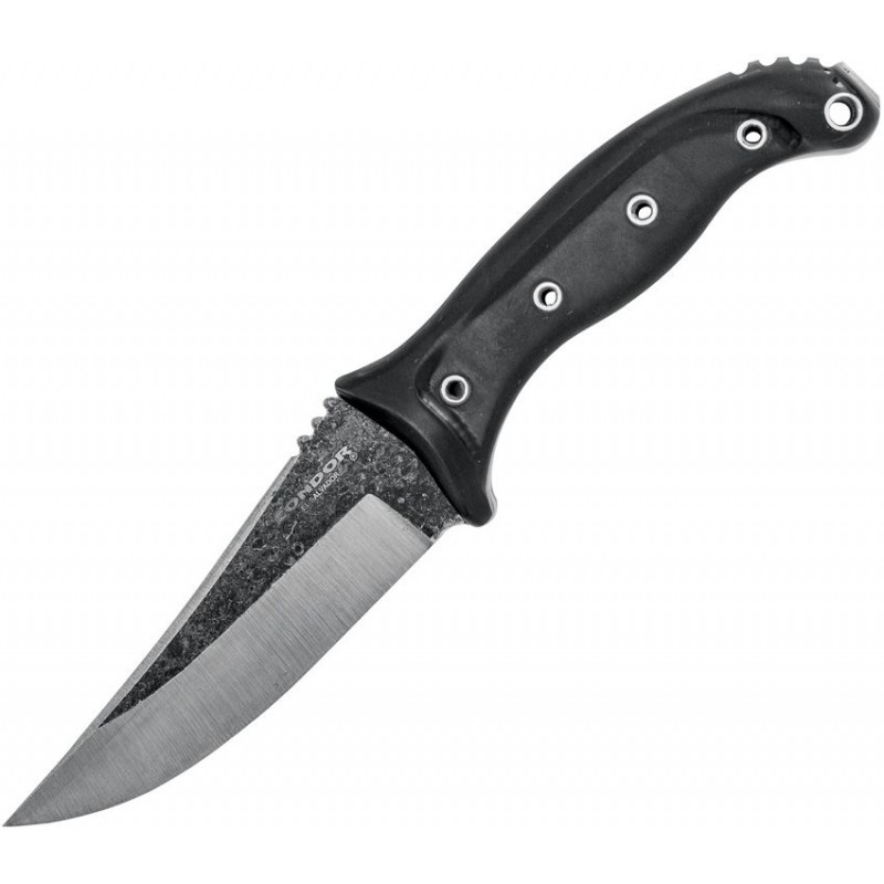 Condor Pandur Fixed Blade Knife - 4.53" 1075 Carbon Steel Paper Micarta Handle