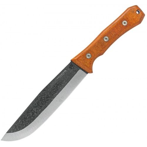 Condor Mountain Pass Camp Knife - 7" Carbon Steel Blade Micarta Handle