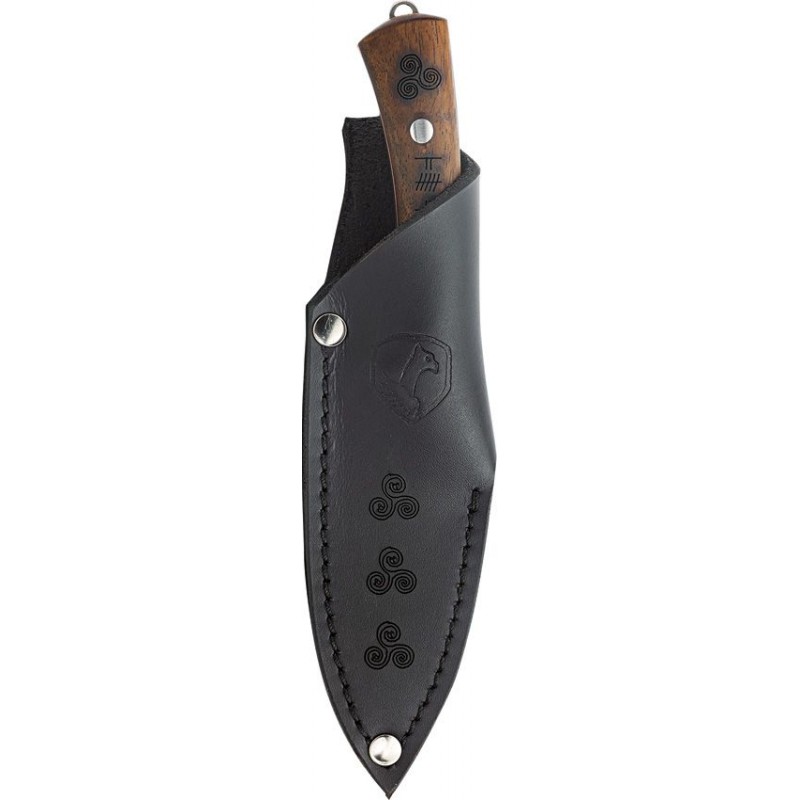 Condor Druid Fixed Blade Knife - 4.57" 1095 Carbon Steel Blade Walnut Handle
