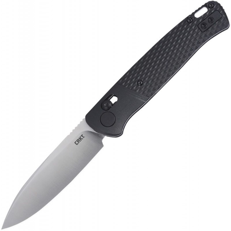 CRKT 430KXP Counterpart Crossbar Lock Folding Knife - 3.38" 12C27 Stainless Steel Blade Black GRN Handle
