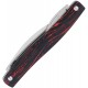 CRKT 4810 Forebear UK EDC 2-Blade Folding Knife - 3.43" Closed 12C27 Satin Wharncliffe Blades Red and Black G10 Handle