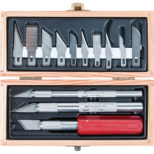 Excel Blades Hobby Knife Set with 3 Knives and 10 Blades