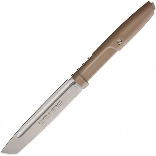 Extrema Ratio Mamba Desert Fixed Blade Knife - 4.5" N690 Blade Desert Tan Forprene Handle Glass Breaker