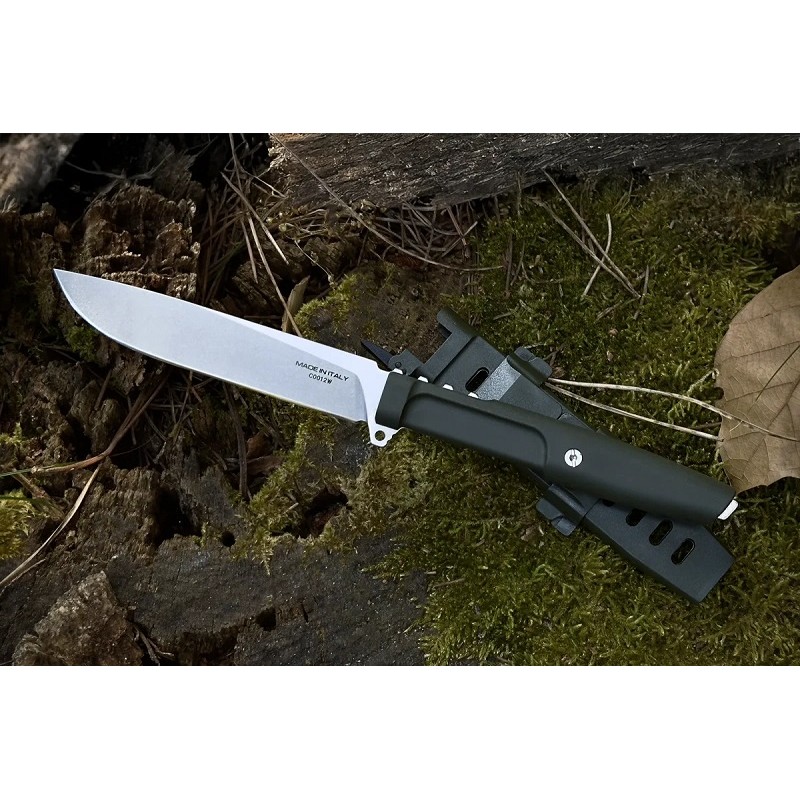 Extrema Ratio Vipera Nitrogen - 4.56" Nitrogen Stainless Steel Blade Ranger Green Forprene Handle