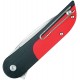 Finch Knives Devils Finger Smokeout Pocket Knife - 3.1" Stainless Steel Blade Red and Black G10 Handle