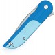 Finch Knives Devils Finger Blue Echo Pocket Knife - 3.1" Stainless Steel Blade Two Tone Blue G10 Handle