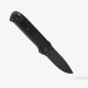 Flytanium Arcade Lite Shark Lock Folding Knife - 3.2" Black AUS-10A Steel Blade Smoke Black Polycarbonate Handle