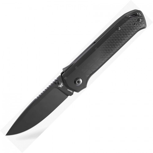 Flytanium Arcade Lite Folding Knife - 3.2" Black AUS-10A Steel Blade Smoke Black Polycarbonate Handle