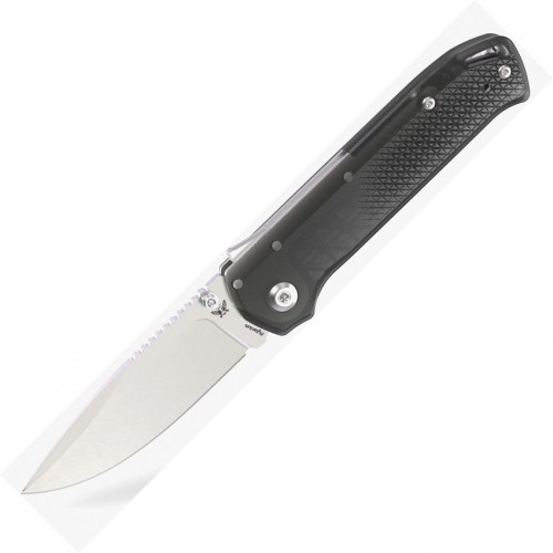 Flytanium Arcade Lite Folding Knife - 3.2" AUS-10A Steel Blade Smoke Black Polycarbonate Handle