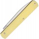 Fraraccio Knives Old School Sfilato Pocket Knife - 3.75" Stainless Steel Blade Hammered Brass Handle