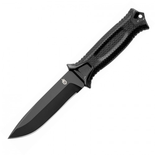 Gerber StrongArm Knife 4.8" Black Plain Blade Black Nylon Handle
