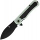Gerber Confidant Folding Knife - 3.27" Black Blade Jade and Bamboo G10 Handle