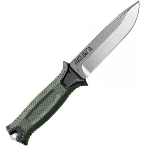 Gerber StrongArm Camp Green - 4.1" Carbon Steel Blade Multi-Mount MOLLE Sheath