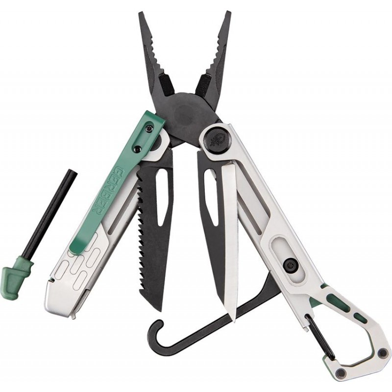 Gerber Stakeout Spark Multi-Tool Baltic Haze - 2.4" Plain and Serrated Blade