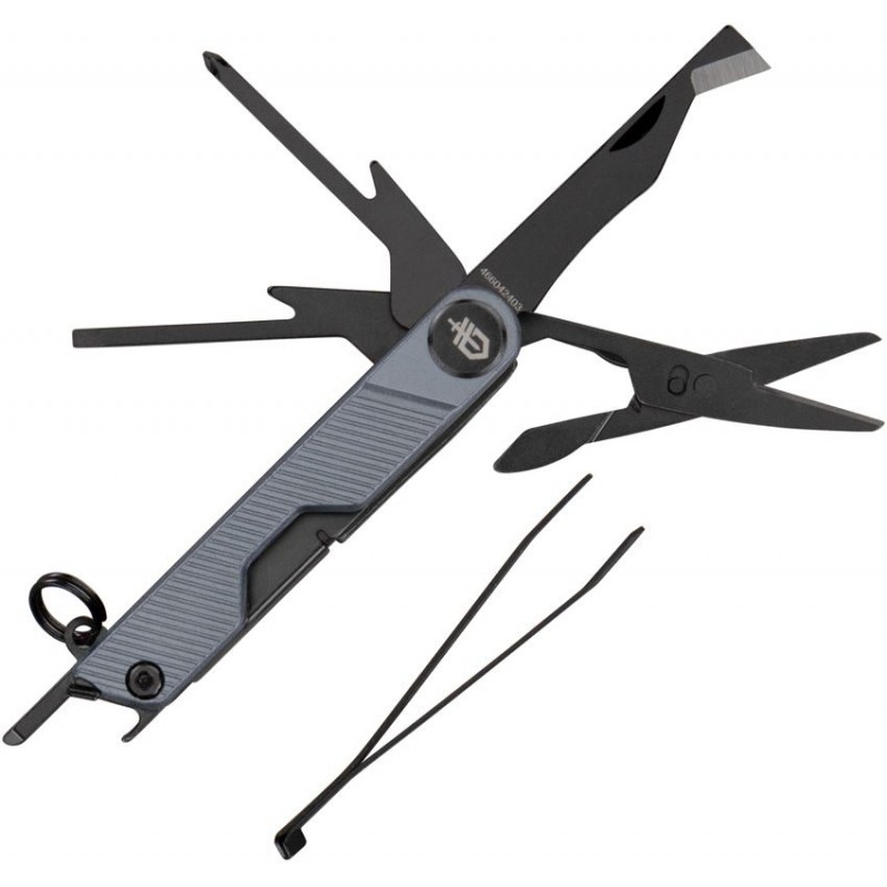 Gerber Armbar Mini Multi-Tool - 1.5" Black Wharncliffe Blade Urban Blue GFN Handle