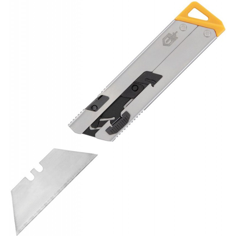 Gerber Exchange A Blade EAB Slim Slide Utility Knife - Silver Stainless Steel Handle