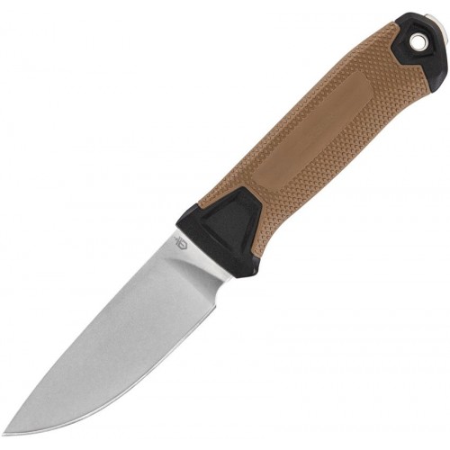Gerber StrongArm Camp Knife - 3.81" CPM-MagnaCut DP Blade Coyote Brown GFN Handle MOLLE